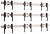 Крепления для видеостены Vogels W3384 Silver